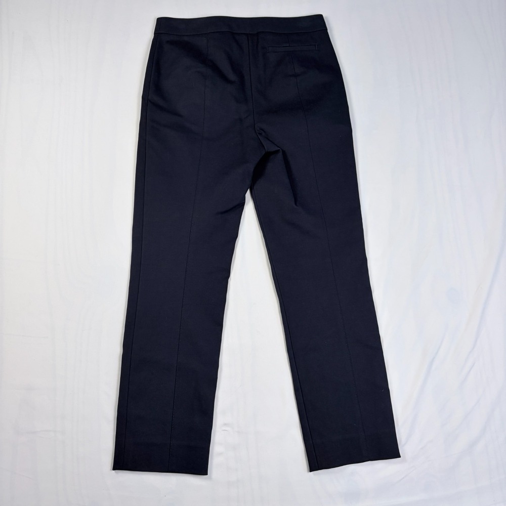 NWT Womens Tory Burch Vanner Cropped Pant Tory Navy Quiet Luxury Old Money Sz 2 - Picture 3 of 9
